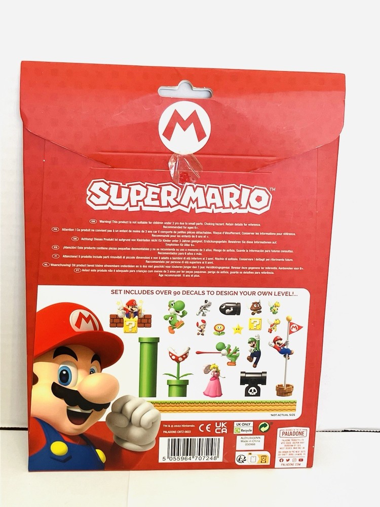 Nintendo Super Mario Gadget Decals Set New Paladone