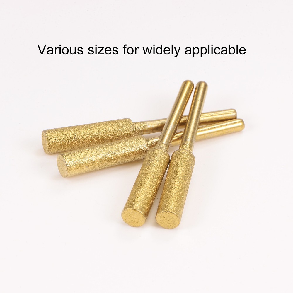 12pcs Diamond Coated Chainsaw Sharpener Bits 7/32" Chain Saw Grinder