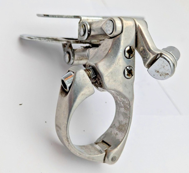 SUNTOUR CYCLONE FRONT DERAILLEUR JAPAN MAEDA 28.6 SILVER BOTTOM PULL