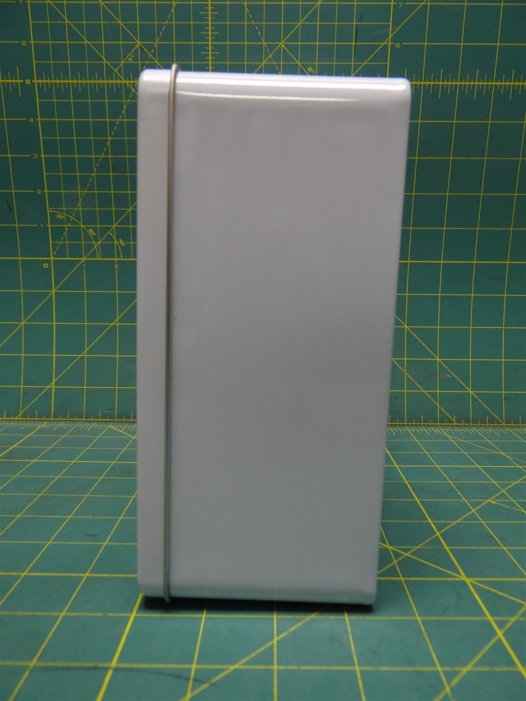 9.5"x7.5" Rectangle Blank White Printable Puzzle Craft Storage Tin Lidded Boxes