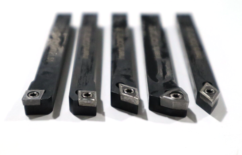 7 PC SET, 1/4" INDEXABLE TURNING TOOLS W/ CARBIDE INSERTS INSTALLED XS065