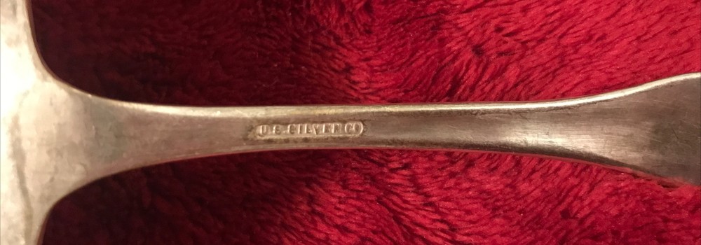 Vintage US Silver Co Three Solid Piece Cream Ladle