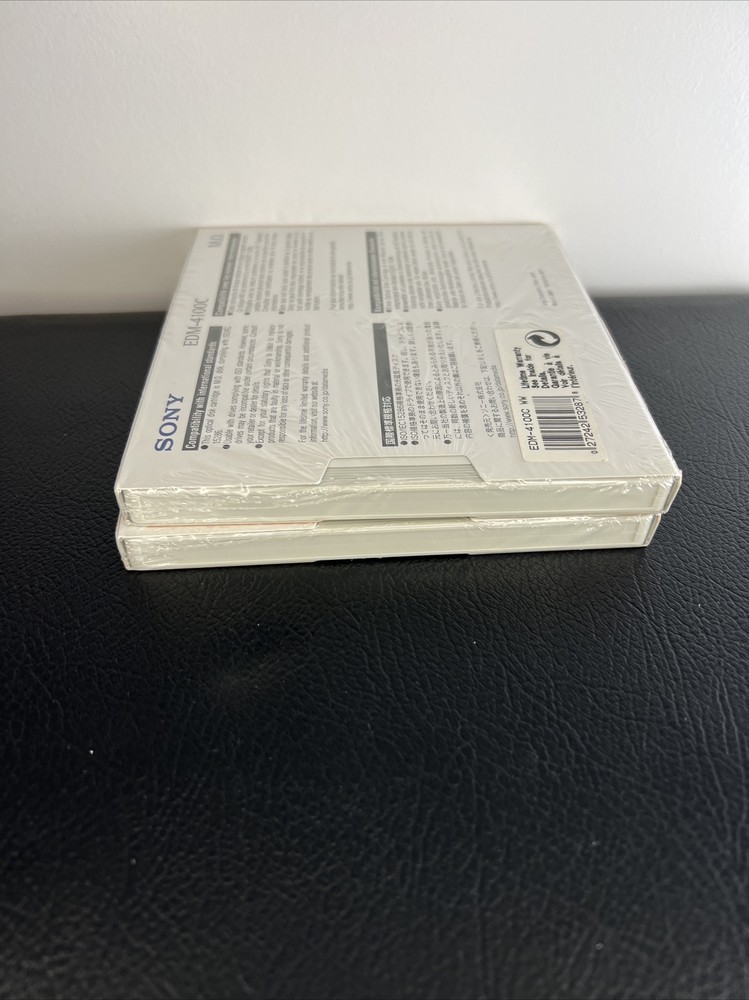 Two SONY EDM-4100C 4.1GB MAGNETO OPTICAL DISK 512 BYTE New SEALED