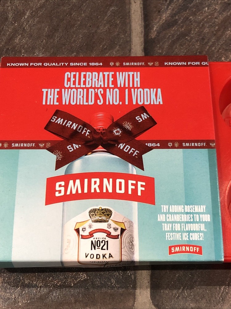Smirnoff Ice Cube Tray Pub Bar Cocktails Accessory