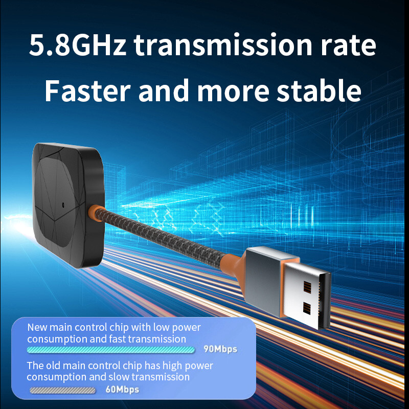 Wireless Carplay & Android Auto Adapter for Car Model 2015+ - Easy and Stable