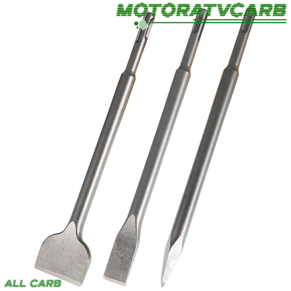 ALL-CARB 6 Piece SDS plus Chisel Set Concrete Drill Bit Set Rotary Hammer Bits