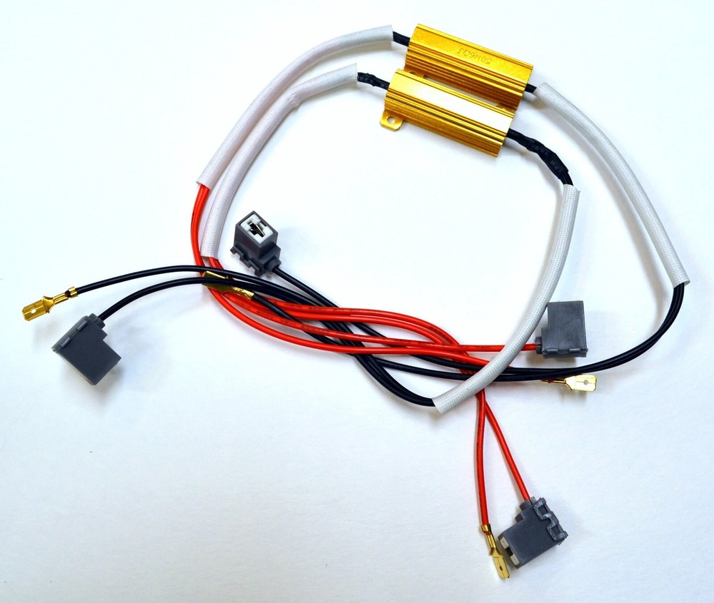 Wire HID Resistor Canceler Error Decoder H3 DRL Light Cornering Flicker Stop