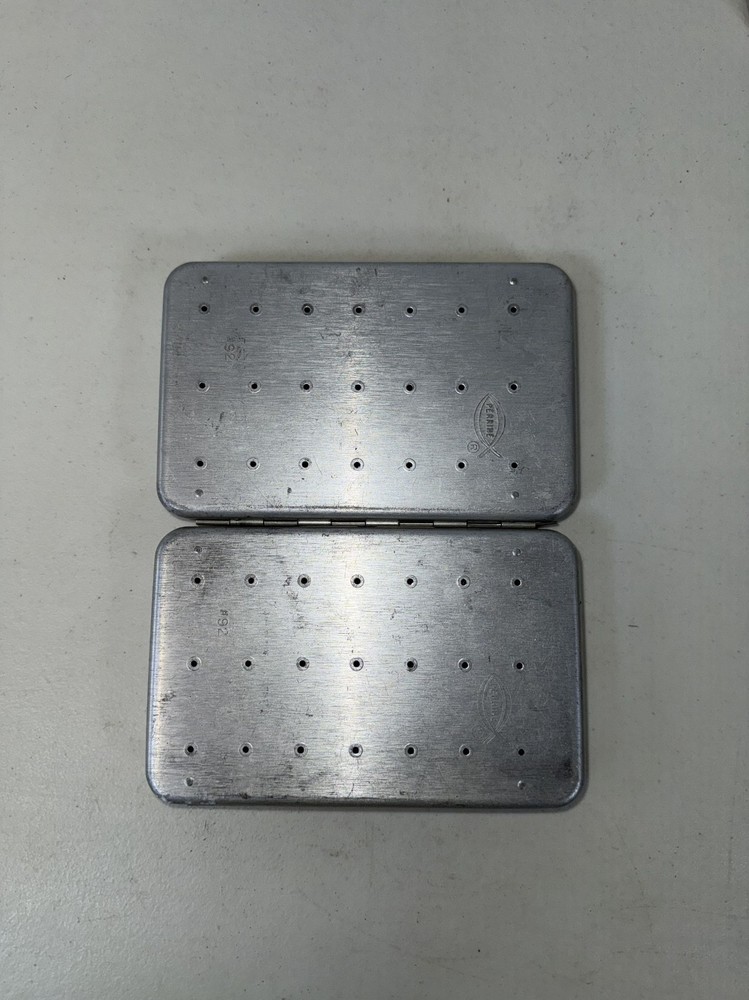vintage Perrine Orbex aluminum fly boxes