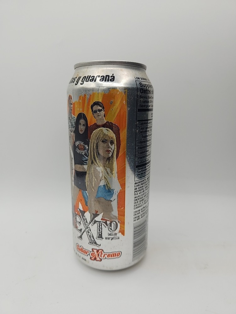 EXTO Energy Drink Can 16oz 2006 VHTF Bottom Opened by Jarritos