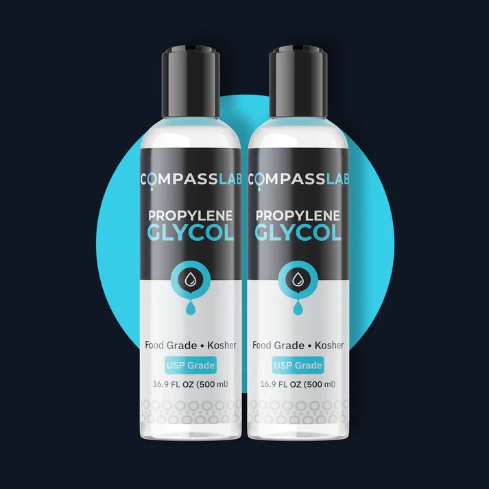 Compass Laboratory Propylene Glycol 2 Pack Bundle 500 ml