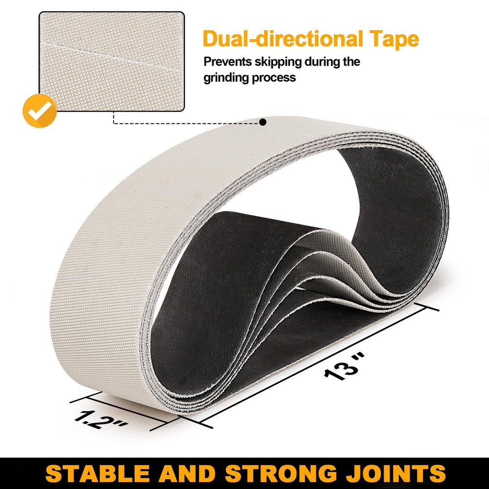 10 Pack 1.2 x 13 Inch Replacement Knife Sharpener Sanding Belt 5000 Grit