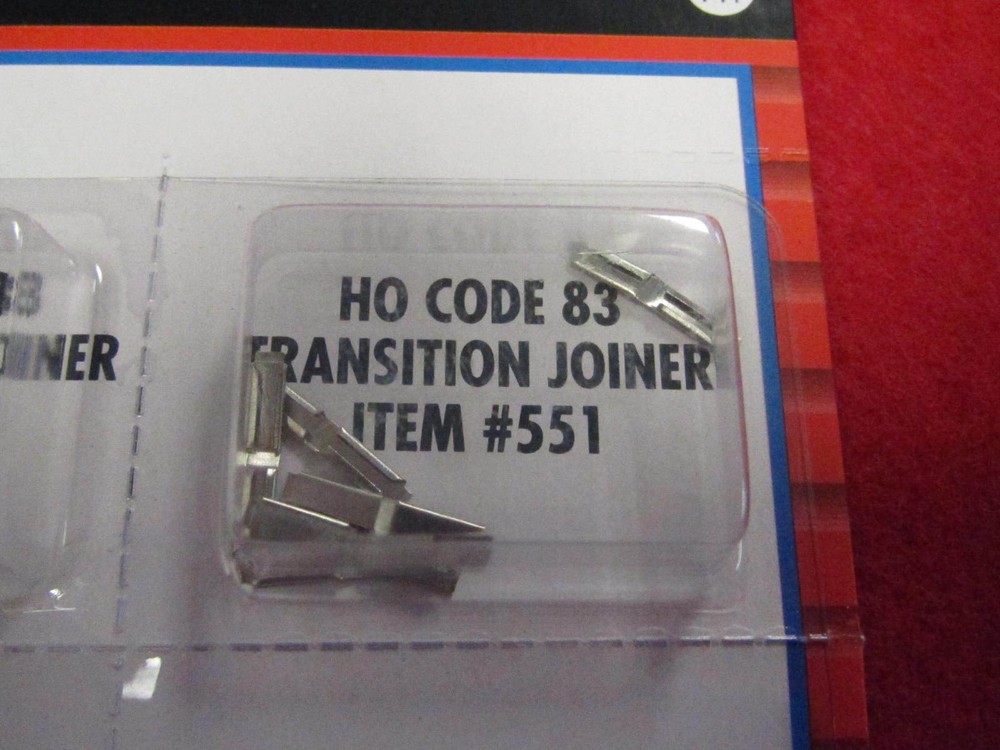 Atlas #551 HO-scale Code 83 to Code 100 Transition Rail Joiners 12/pack