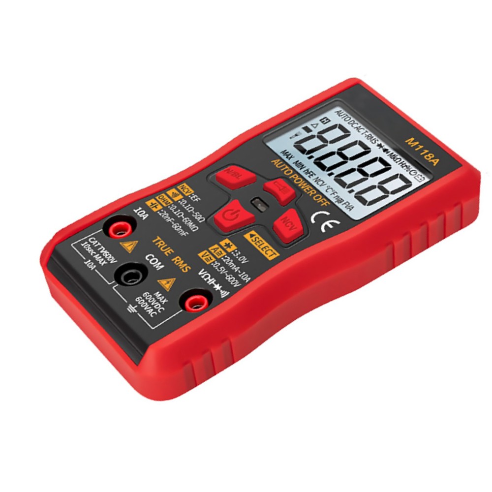 6000 CountS ANENG M118A Digital Multimeter AC/DC Spannungstester NCV Flashlight