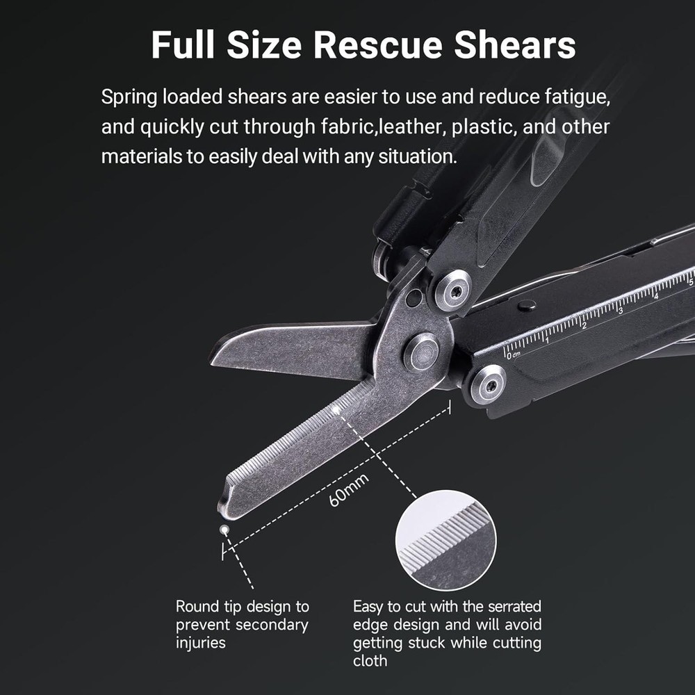 NEXTORCH PIONEER 14-IN-1 Multi-tools Full-Size,Versatile Multi-tool Set with Sci