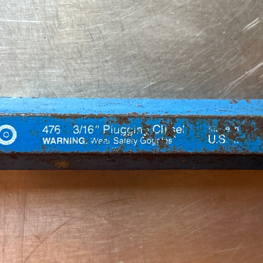 Dasco Pro 476 Plugging Chisel, 3/16" Tip X 10" L