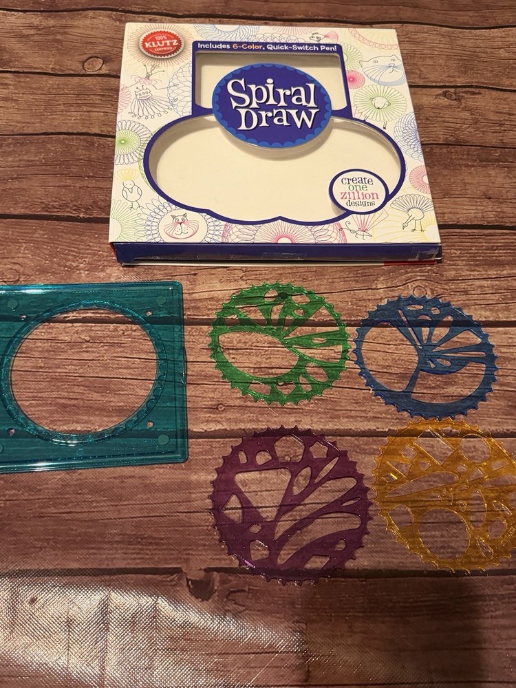 SPIRAL DRAW - CREATE ONE ZILLION DESIGNS KLUTZ ART & ACTIVITY KIT SEE NOTES