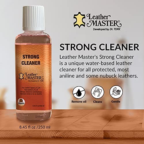 Strong Leather Care Bundle - 250 ml Exceptional Leather Care Stain Remover,