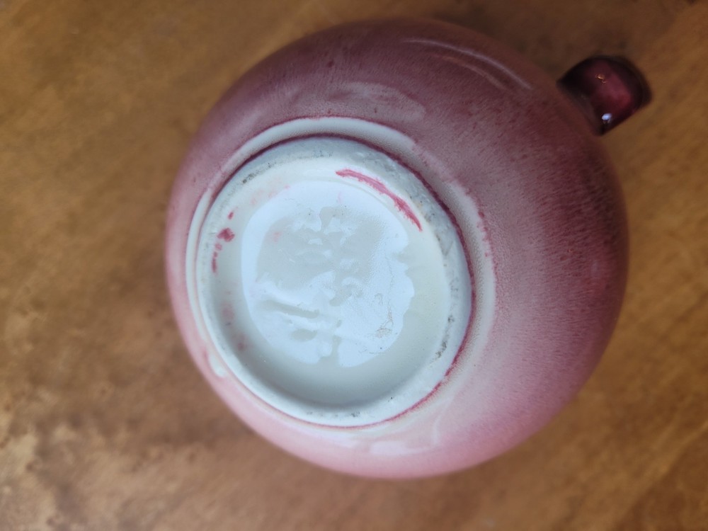 Mid Century Hull Maroon Tea Set. Beautiful!