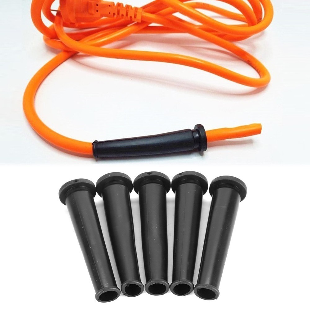 5 Pcs Set Rubber Wire Protector Cable Sleeve Boot Cover For Angle Grinder