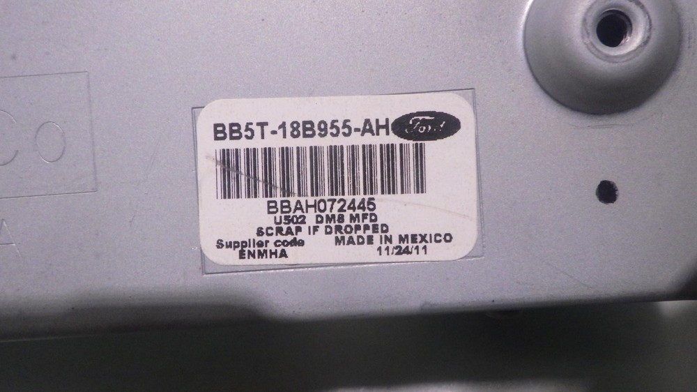 12 FORD EXPLORER Info Screen BB5T18B955AH