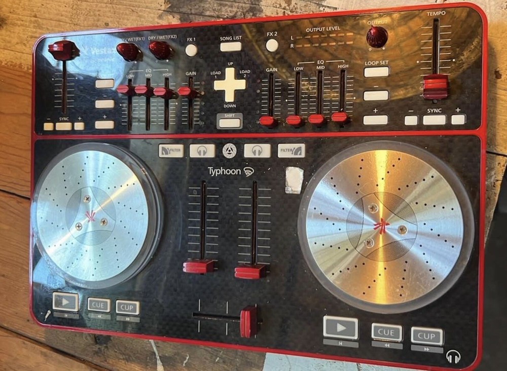 Vestax Typhoon Midi DJ Controller, New Without Box or Cords