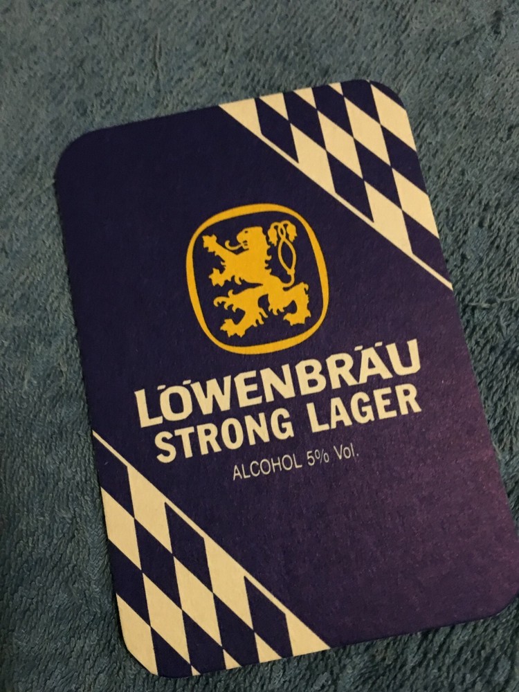 Lowenbrau strong beer Coaster