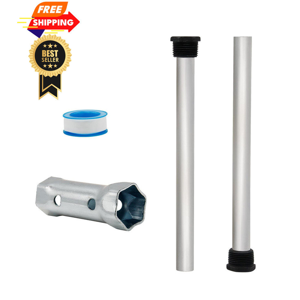 Rv Water Heater Anode Rod 2 Pack Hot Tank Aluminum White