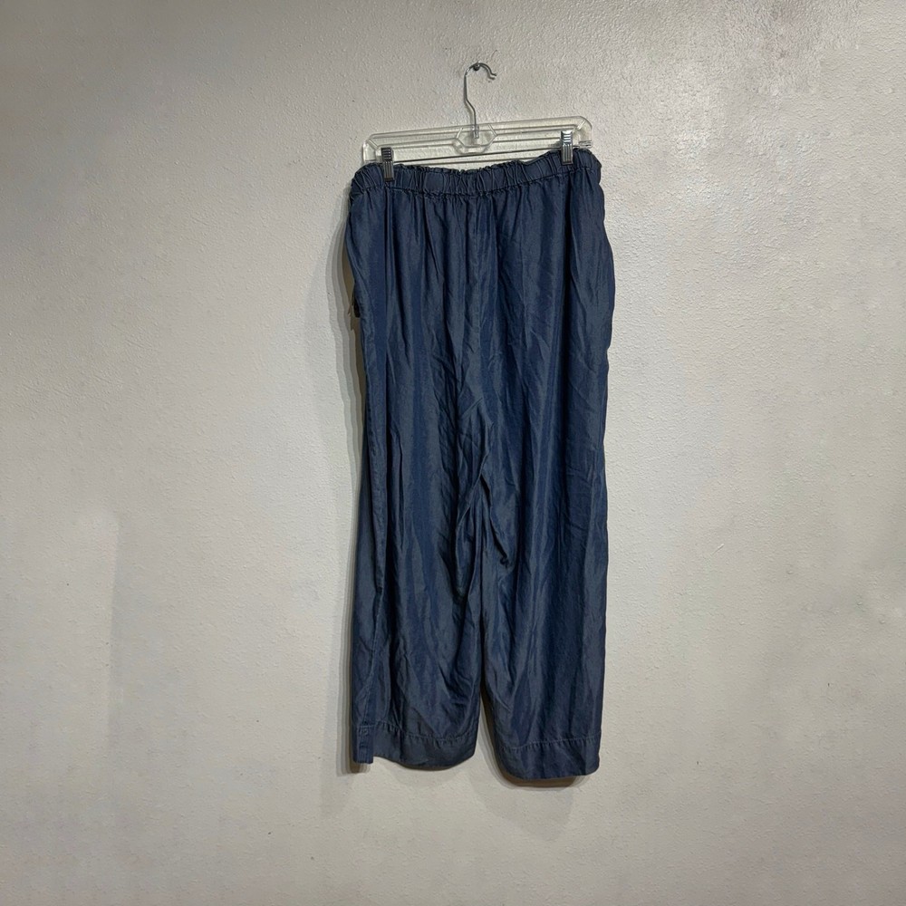 Bar III Blue Medium Wash Chambray High Rise Pull On Pants Sz 2X NWT