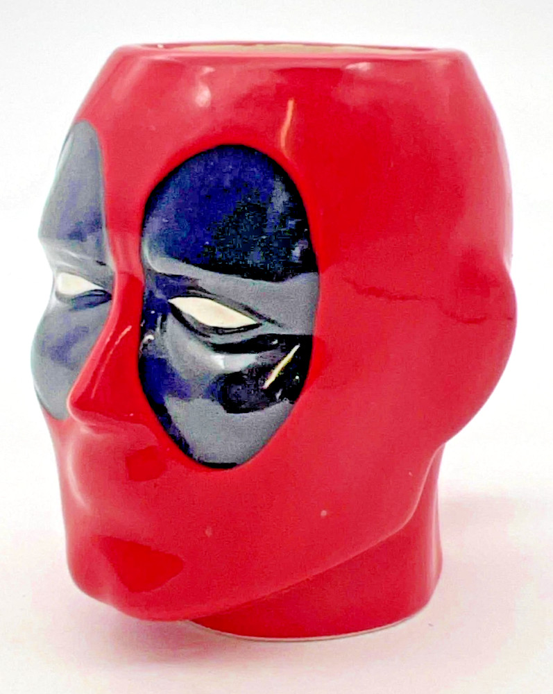 Marvel Deadpool Ceramic 3D Sculpted Head Mug Red Black
