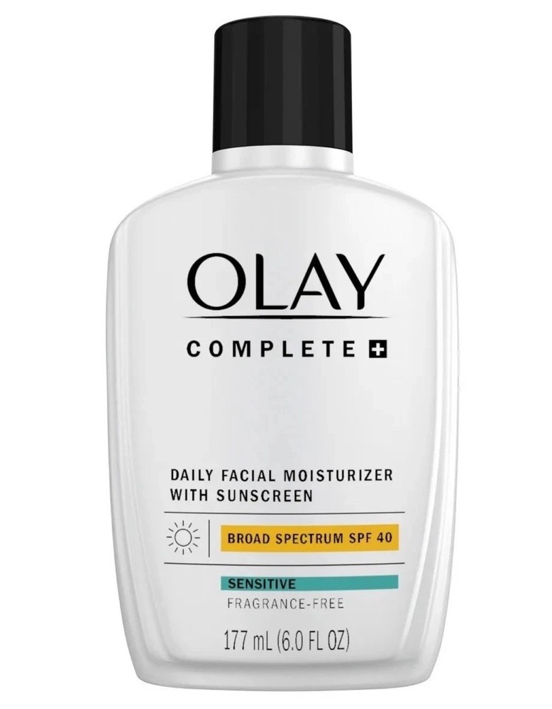 Olay Complete+ Moisturizer with SPF 40 Sensitive, 6 fl oz, 2-pack