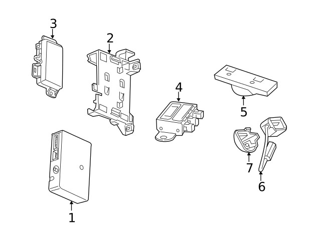 Genuine GM GPS Navigation Control Module Bracket 22878072
