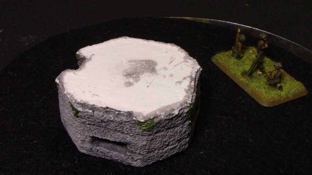 🔥 15mm Painted WW2 Concrete Pillbox (Plaster)