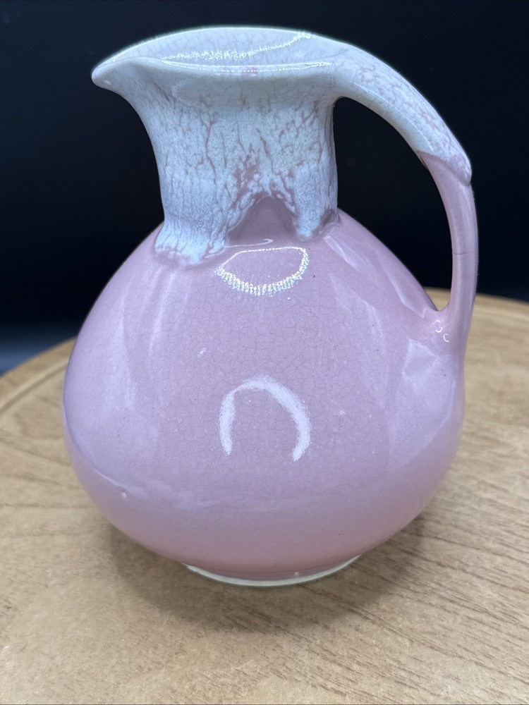 Pink Drip Glaze Ceramic Pitcher