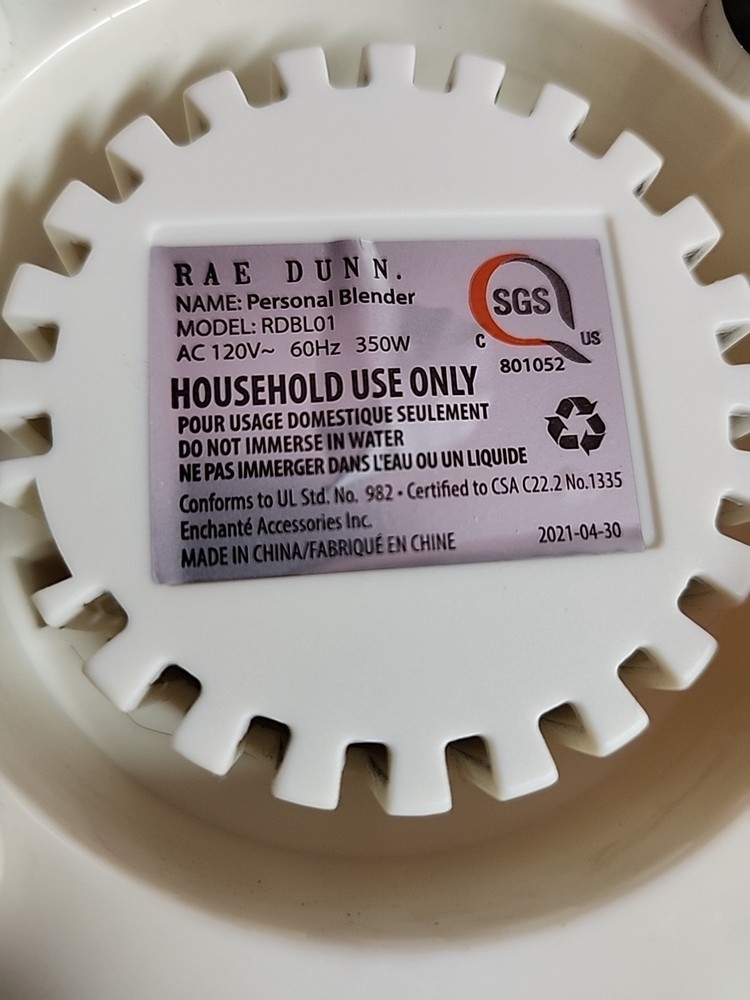 Rae Dunn Personal Blender