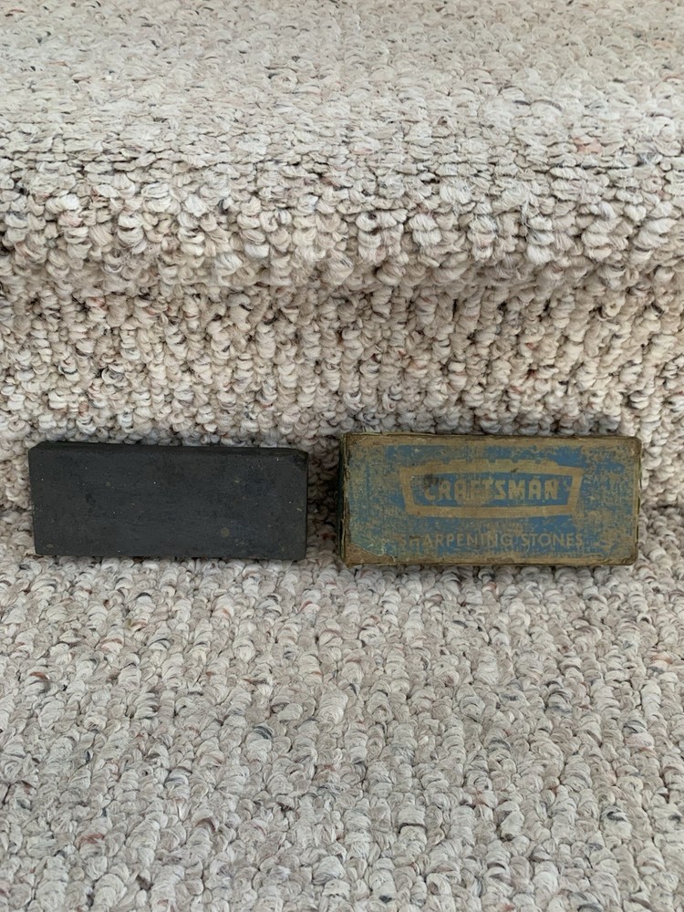Vintage Craftsman Sharpening Stone In Original Box