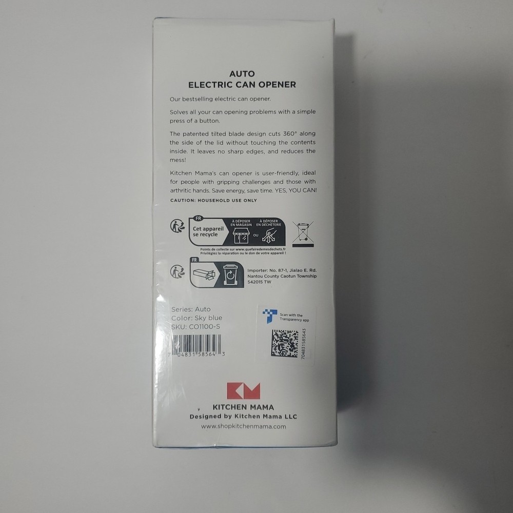 Electric Can Opener: Kitchen Mama Portable Battery Powered Automatic - NEW