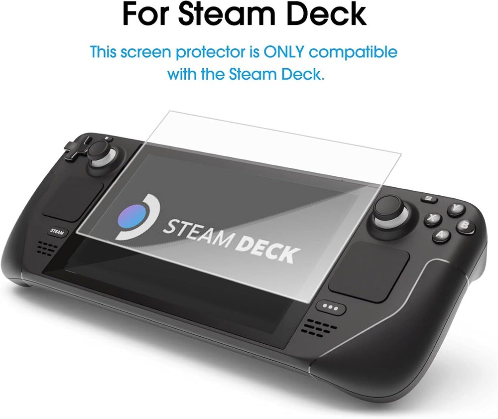3 Pack for Steam Deck/Steam Deck OLED Screen Protector Tempered Glass, Designed