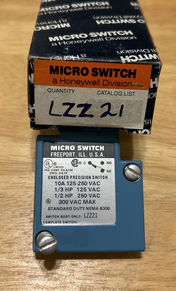 MICRO SWITCH LZZ21 HONEYWELL LIMIT SWITCH - NEW OPEN BOX