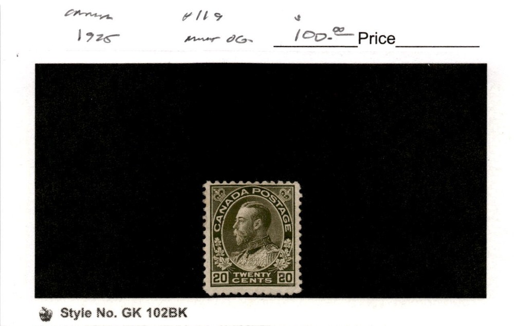 Canada, Postage Stamp, #119 Mint Hinged, 1925 King George (AC)