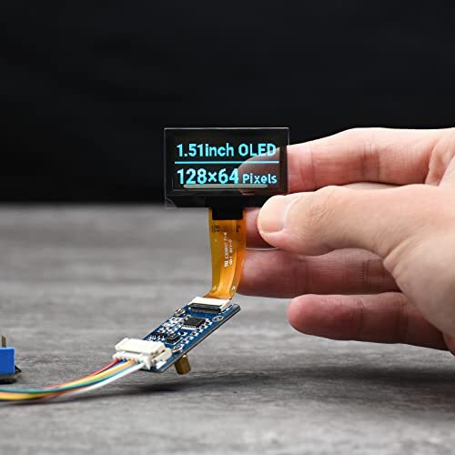1.51inch Transparent OLED 128×64 Resolution Compatible with Raspberry Pi