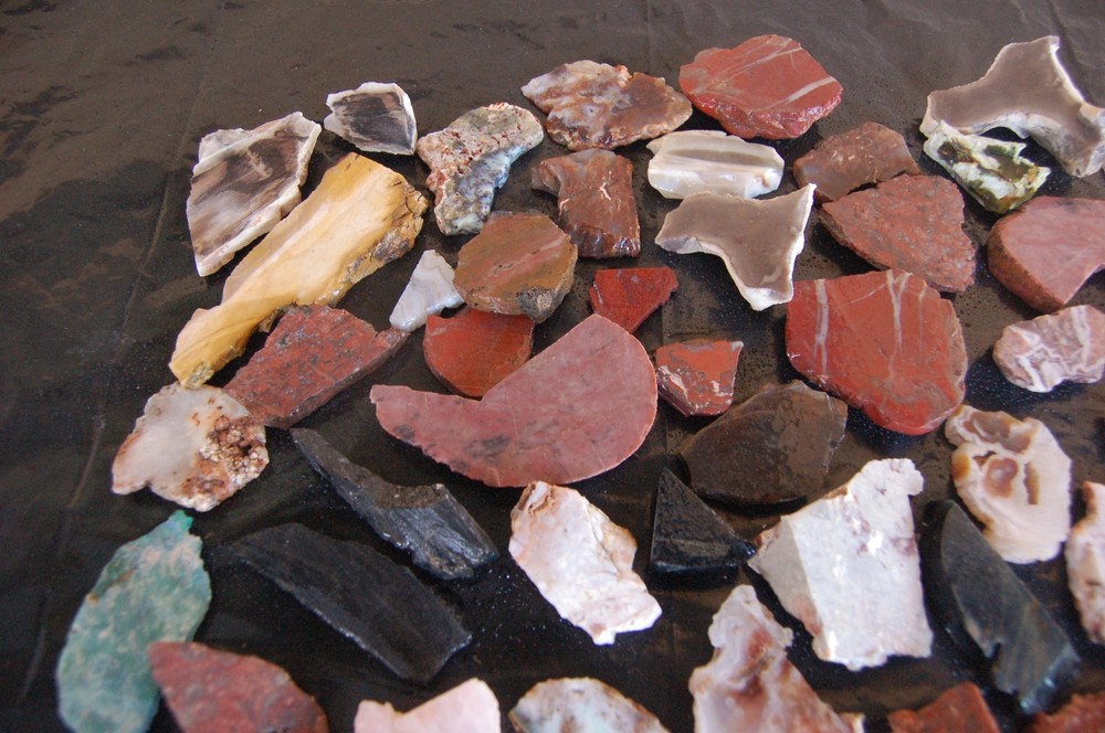 Miscellaneous Jasper, Agate and Marble Slabs, End Cuts Ect.