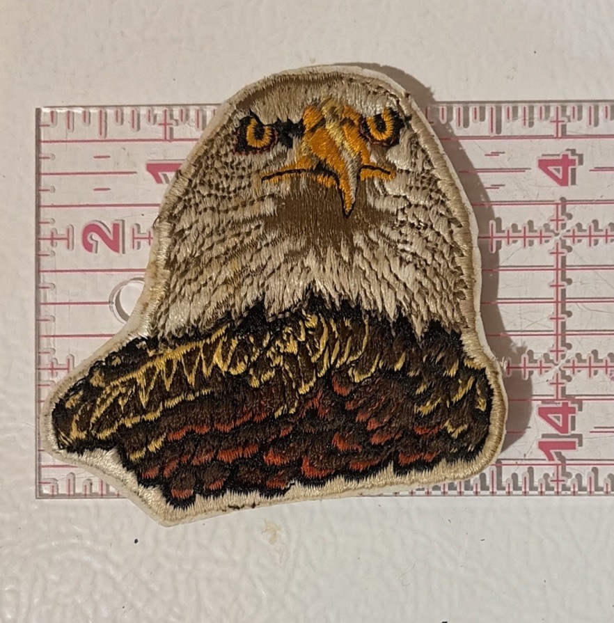 BALD EAGLE 3.5 X 3.25”  PATCH EMBROIDERED
