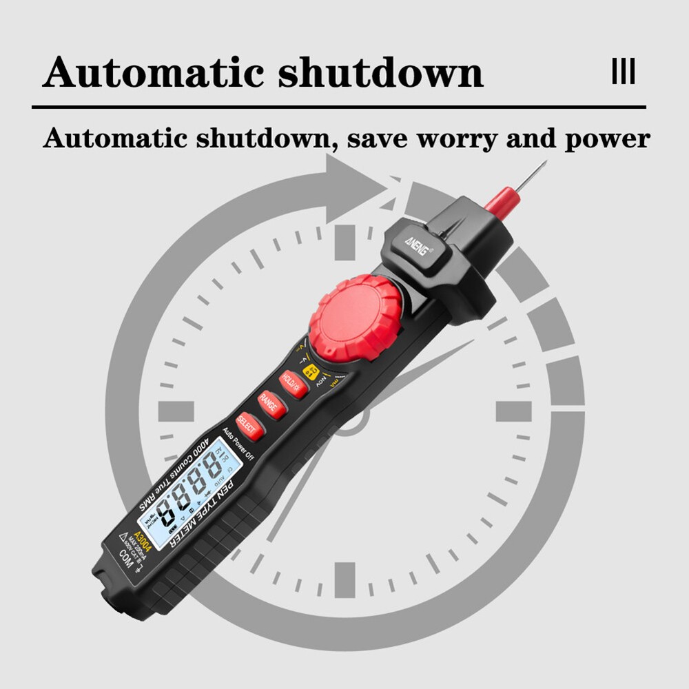 ANENG A3004 Pen Type Digital Multimeter LCD 4000 Counts Auto Range Tester Meter