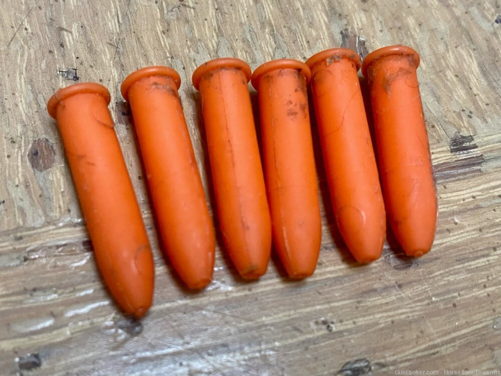 6-Piece .22LR Orange Snap Cap Set - No Packaging