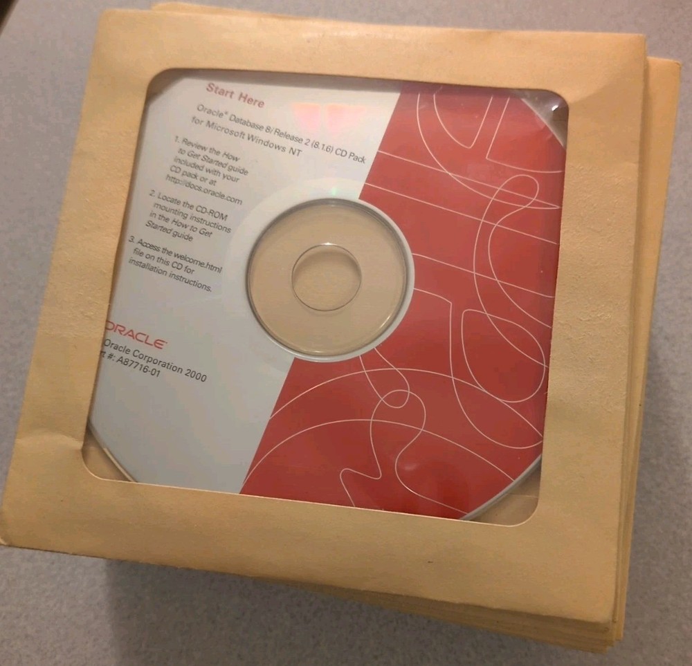 Oracle Database 8i Installation CD Pack Release 2, 8.1.6, Windows NT, 37 Discs