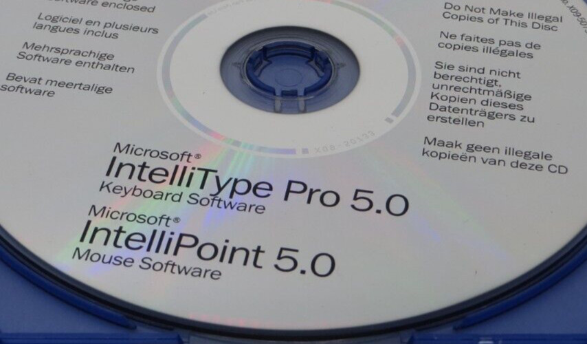 Microsoft IntelliType Pro 5.0 Keyboard IntelliPoint Mouse Software Drivers CD *