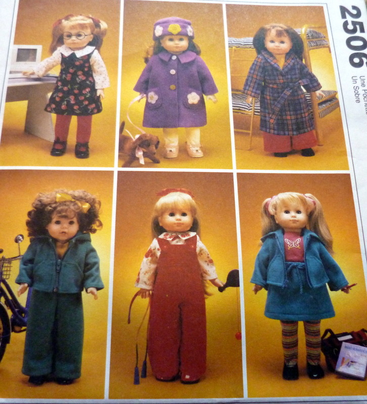 *GREAT 18" DOLL CLOTHING SEWING PATTERN UNCUT