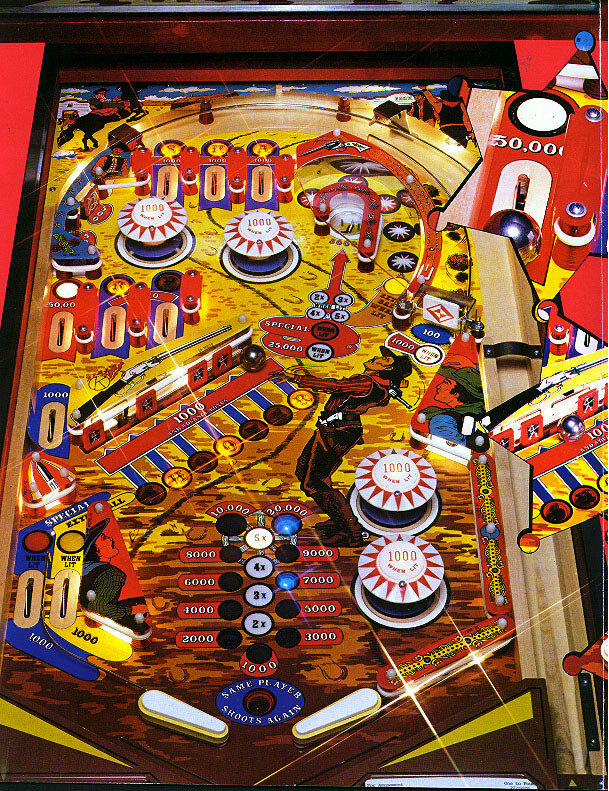 Sharp Shooter Game Plan Pinball Flyer / Brochure / Ad - Mint - Foldout