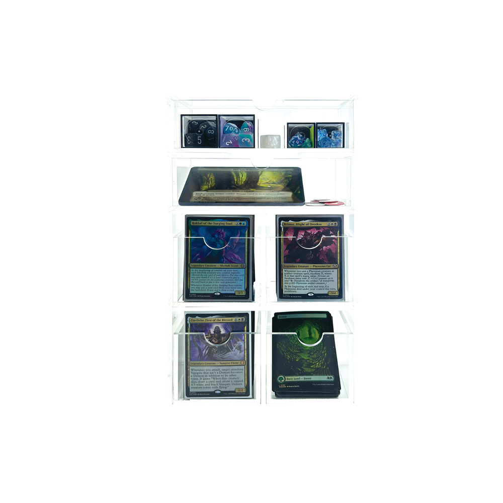 Deck Drawer/Holder for Magic the Gathering Commander decks