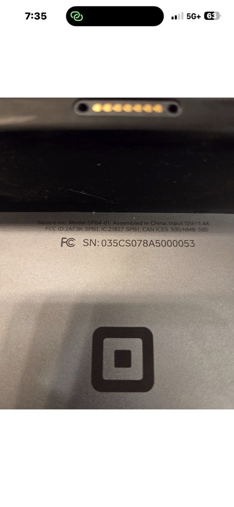 Square SPB4-01 customer display for register Generation 1 Version 1